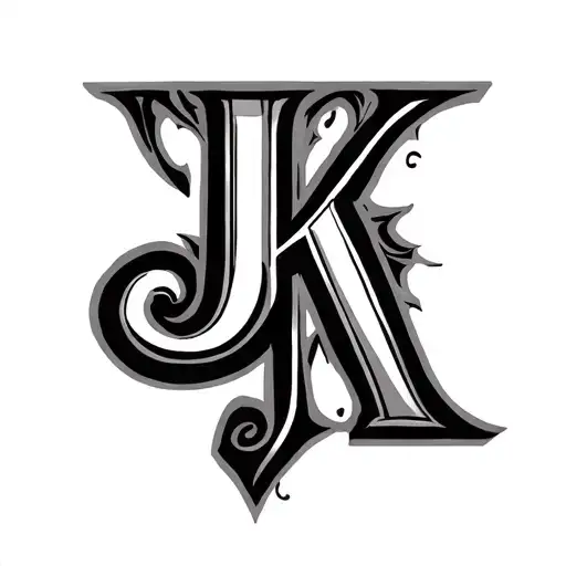 Combination Of Letter J And K Name Letter