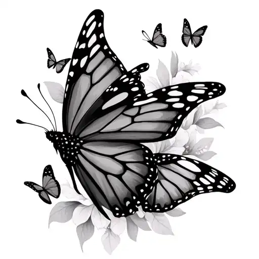 Butterflies Fluttering