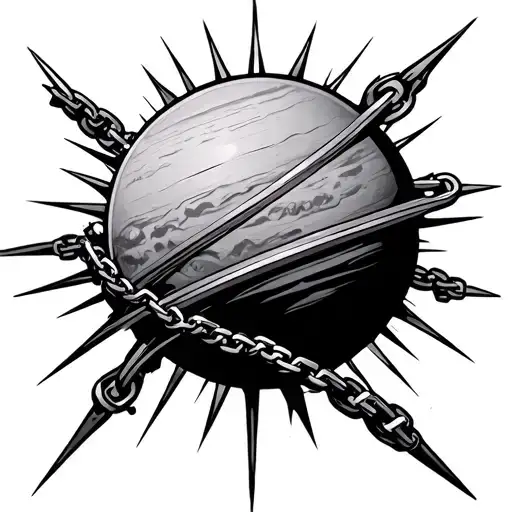 Flail Planet Spiked Chain Going To Handle