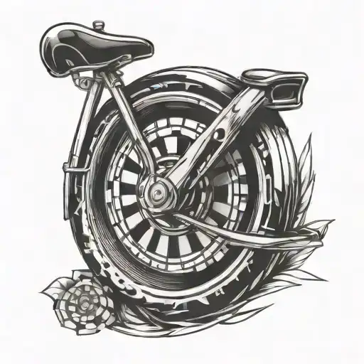 Bike And Dart Board Design