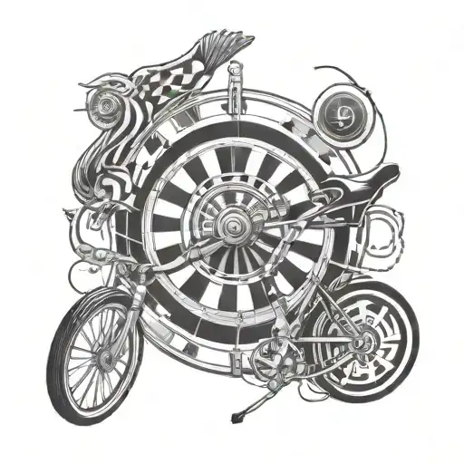 Bike And Dart Board Design
