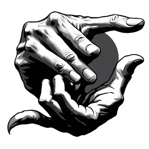 Creation Of Adam Hands Pointing
