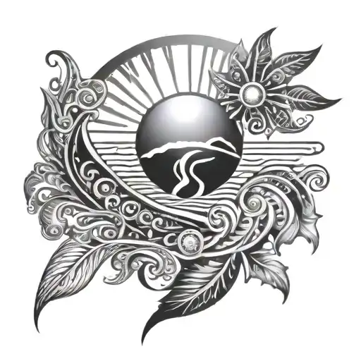 Polynesian Sea Sun Water Nature