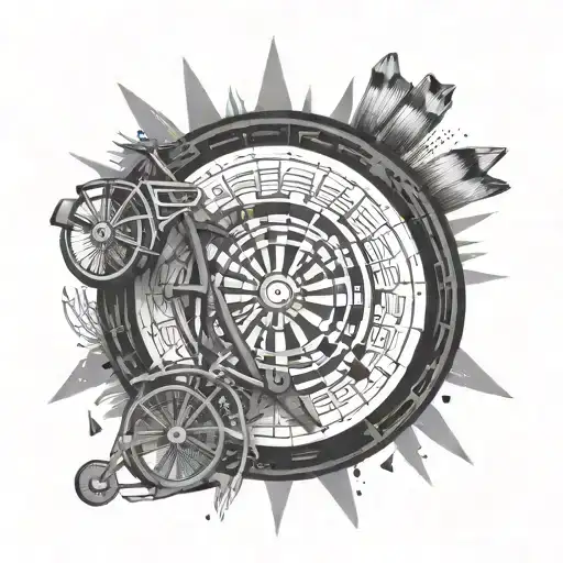 Bike And Dart Board Design