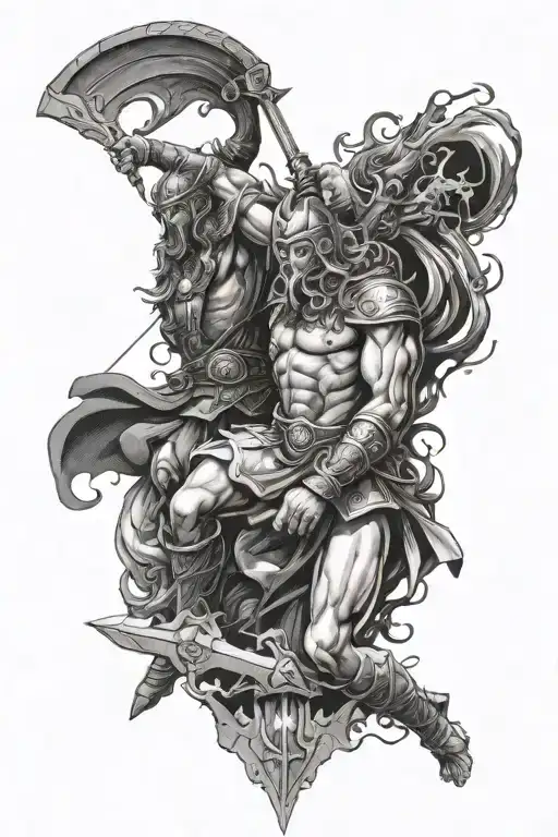 Greek And Norse Gods War