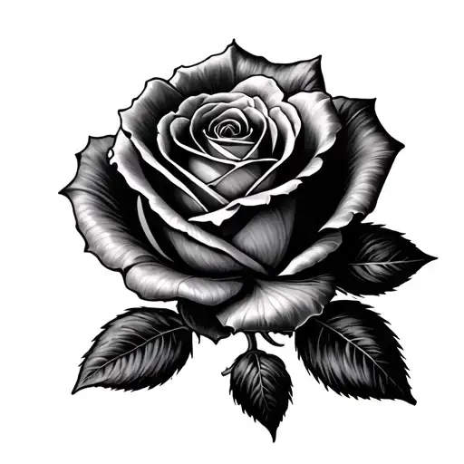 Black Rose With Rats Peaking Out