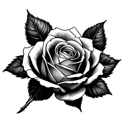 Small Rose With Stem