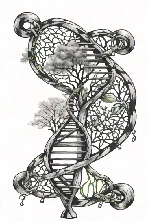 Dna Chain And Tree