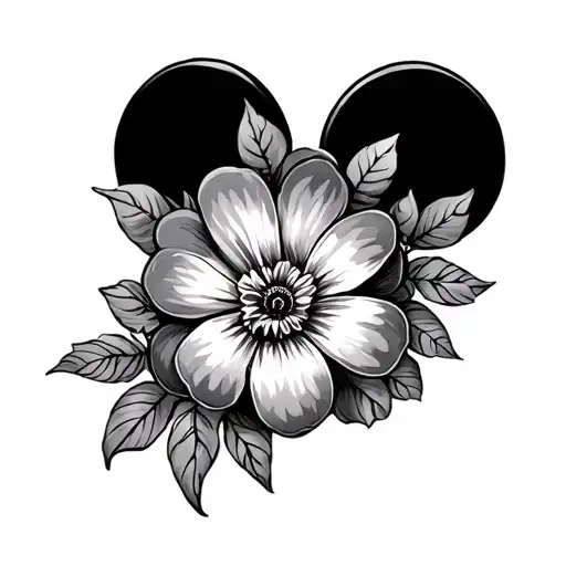 Flower Mickey Mouse Ears