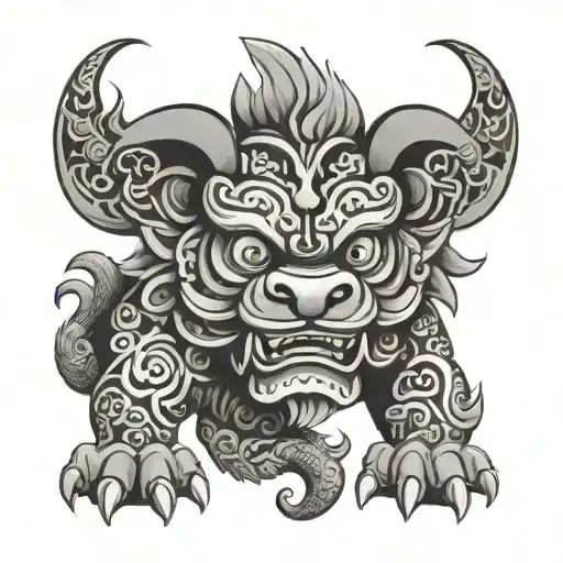 Japanese Shisa Polynesian