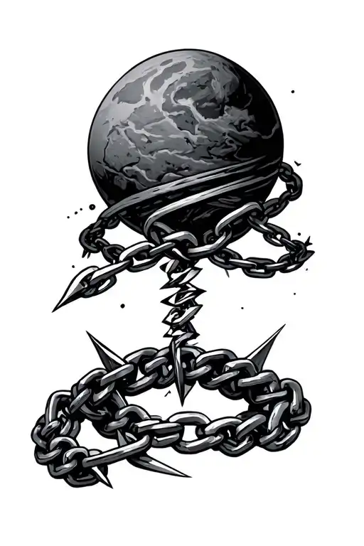 Flail Planet Spiked Chain Going To Handle