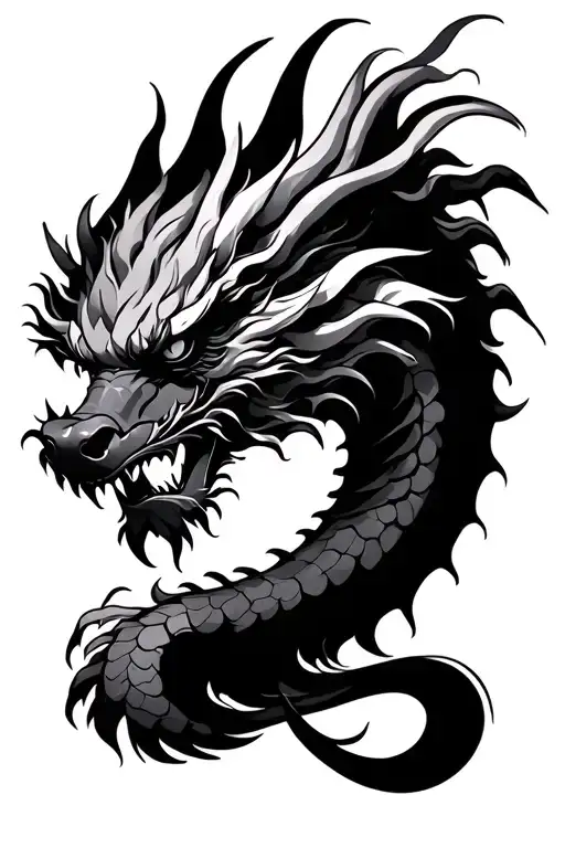 Japanese Dragon Souls Like Bicep Sleeve