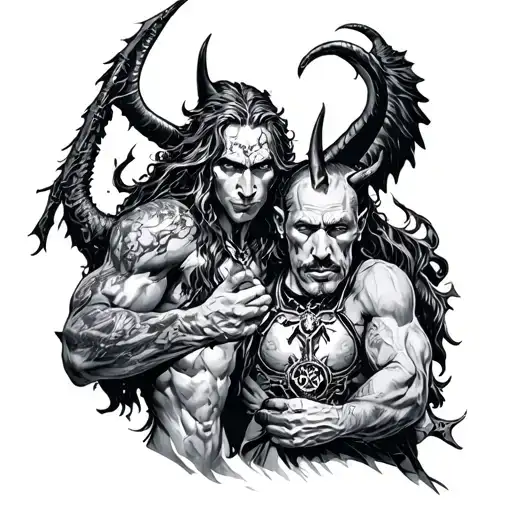 Family Love Peace War Combat Warrior Strength God Devil Peace