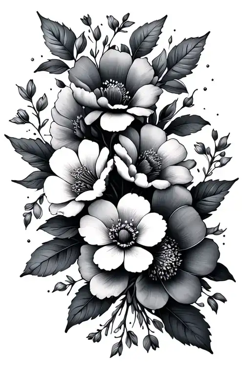 Dainty Flowers Wrapped