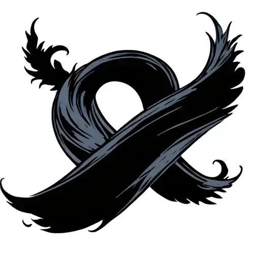 Infinite Love With A Navy Ink