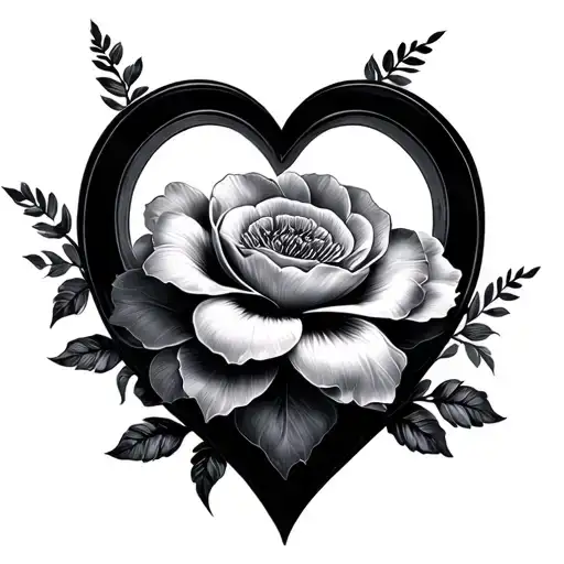 Infinite Love Heart Flower