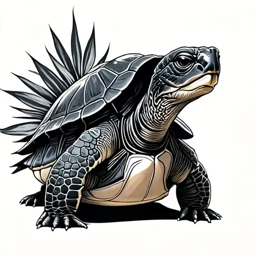Michaelangelo Turtle Tatto Design