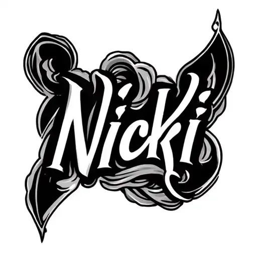 Nikki Name Written In Chicano Style