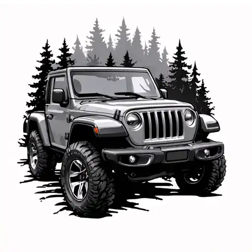 Nature Jeep Grille