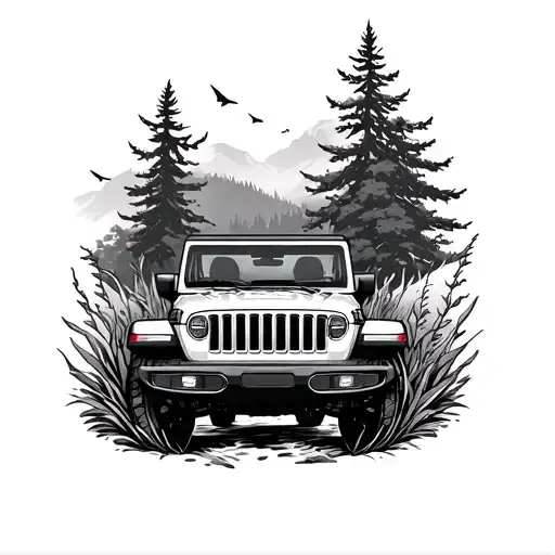 Nature Jeep Grille