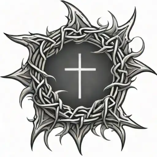 Crown Of Thorns Cross