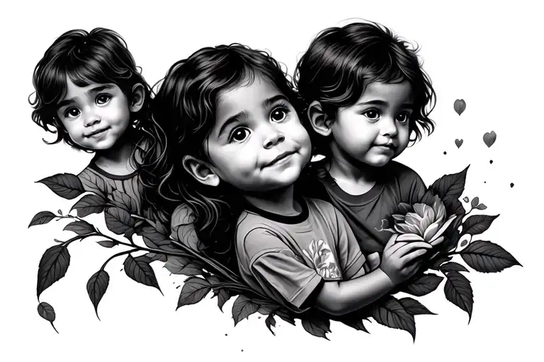 My Kids Put Into One Tattoo Design