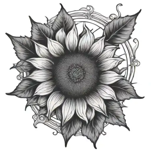 Rosetta Compass Sunflower
