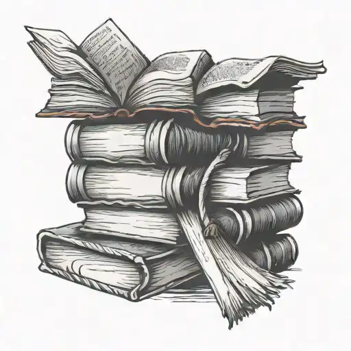 Books Stacked