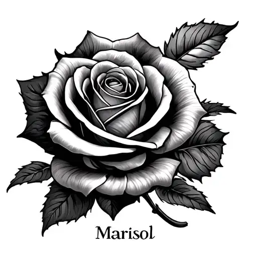 Name Marisol As The Stem Rose
