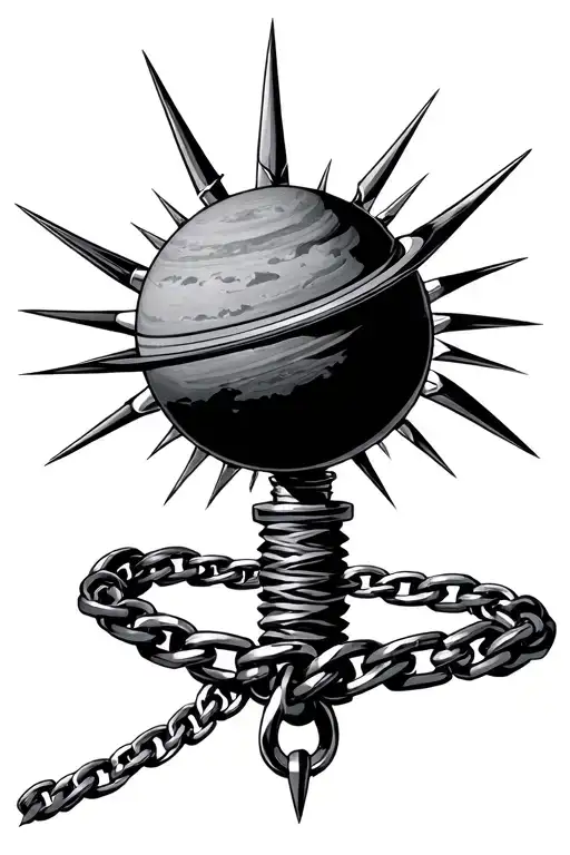 Flail Spiked Planet Chain Handle
