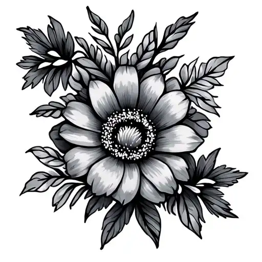 Flowers With The Word Blessed Vertical