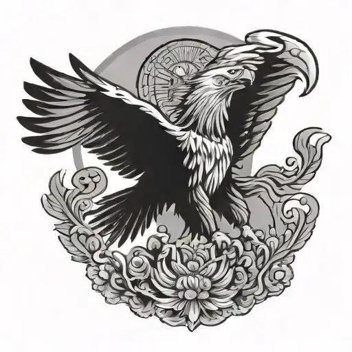 Eagle Mexican Flag Waving