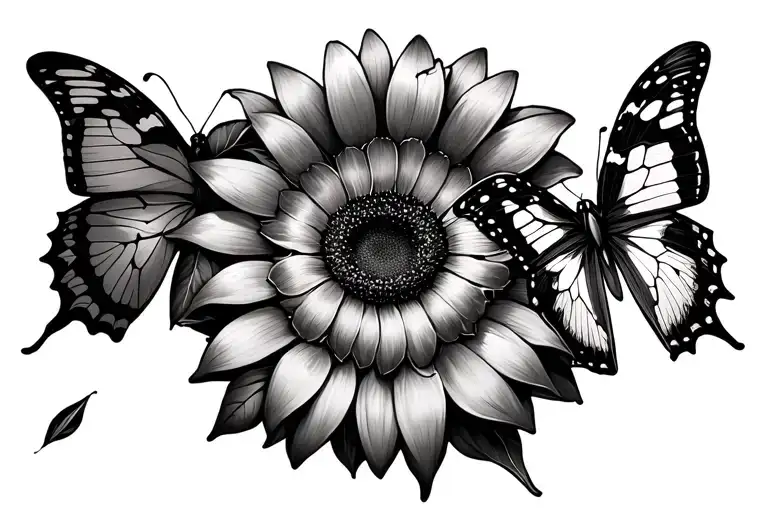 Sunflower Broken Butterflies