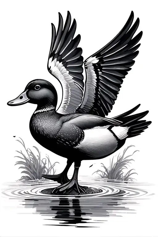 Duck Flying