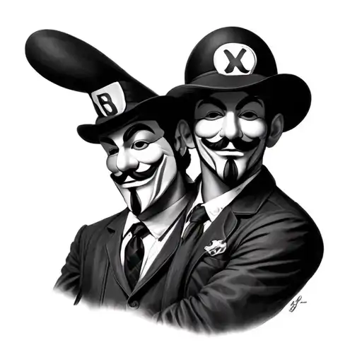 Guy Fawkes And Luigi