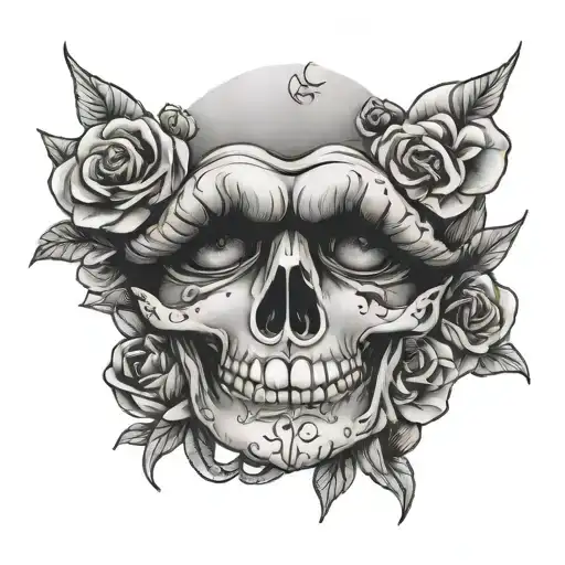 Lips With Small Skull