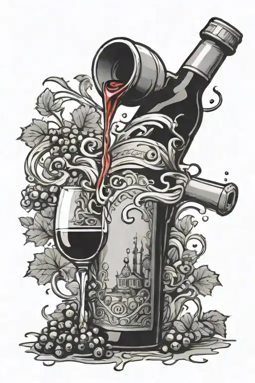 Wine Bottle Pouring