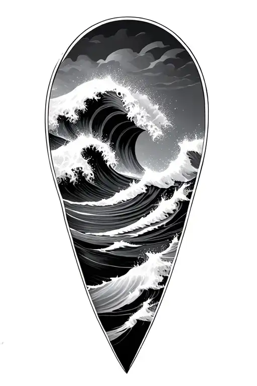 Ocean Waves Crashing