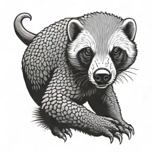 Honey Badger With Honey Comb