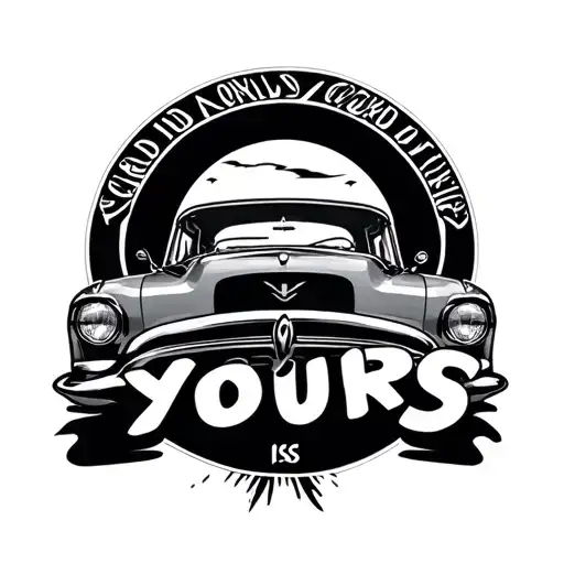 World Is Yours Text With Car On Highway