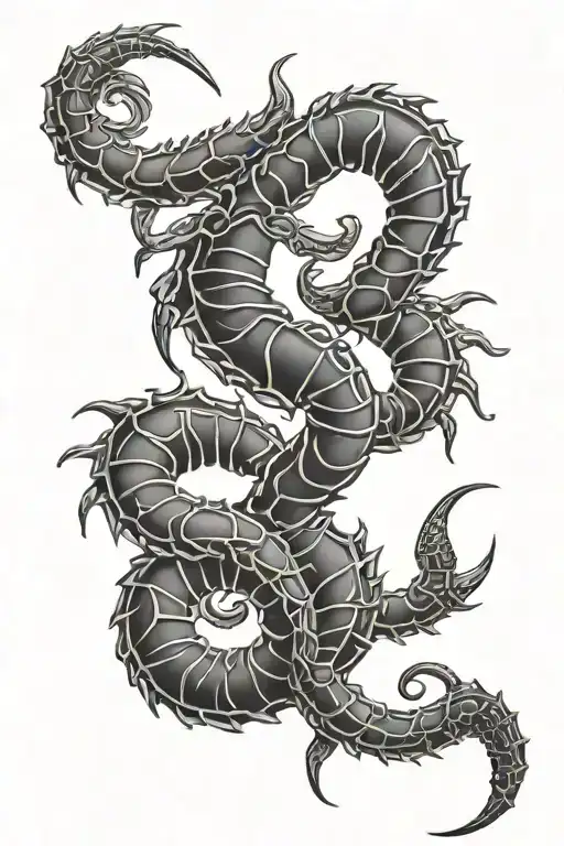 Scorpio Zodiac Symbol Intertwined