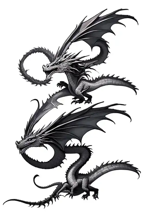 4 Dragons Flying