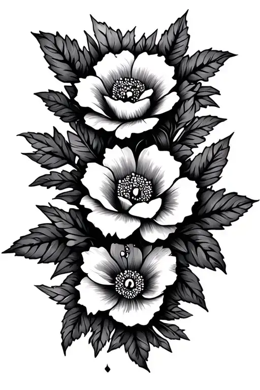 Western Leather Floral Design