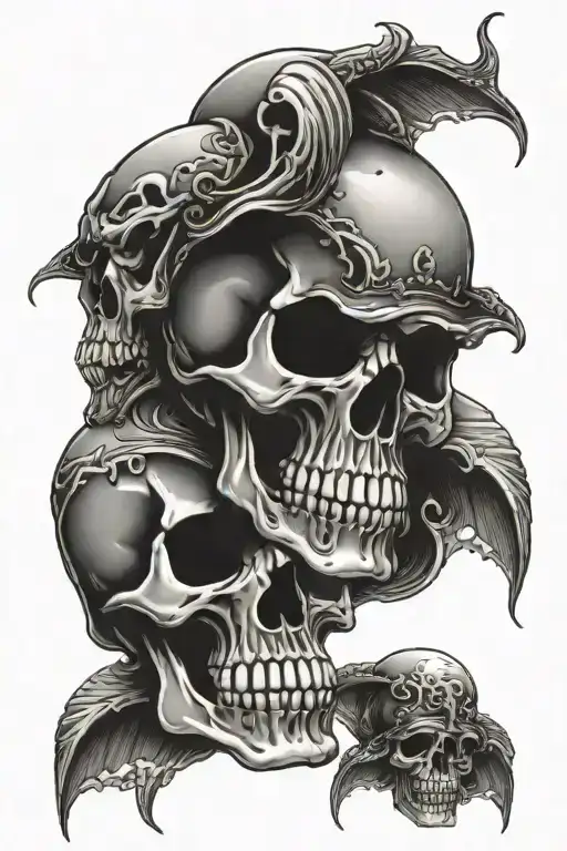 Skulls Representing Dark Periods