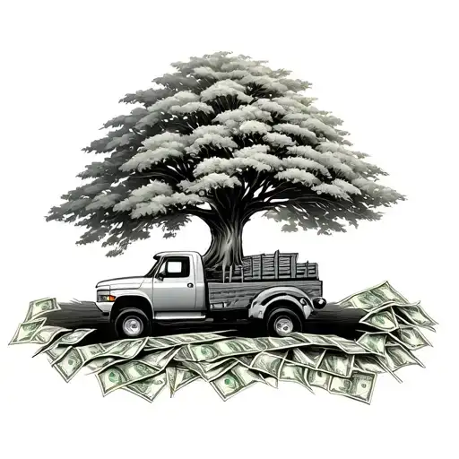 Money Tree With Cdl Truck