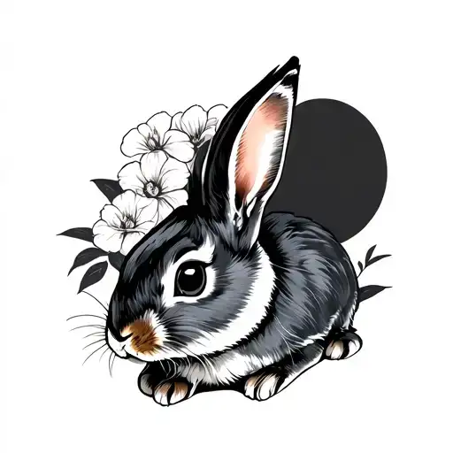 A Tradicional Japaness Rabbit Tatoo