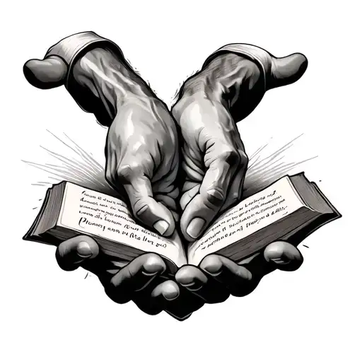 Hands Of Adam Hands With Bible Verse