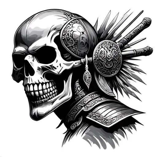 Skull Samurai Warrior