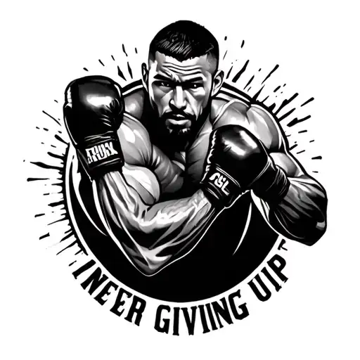 Mma Fighting Never Giving Up