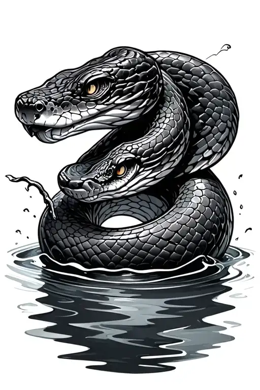 Snake In Water